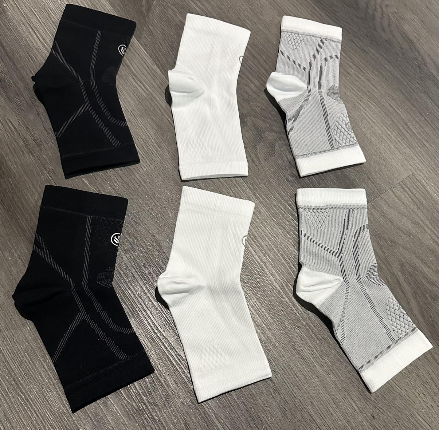 3 Pairs Ankle Brace for Women & Men,[Upgraded Ultra Breathable] Plantar Fasciitis Socks,Ankle Compression Sleeve for Achilles Tendonitis Relief, Heel Pain,Foot Pain and Swelling in Ankle Support (L) customer photo 1