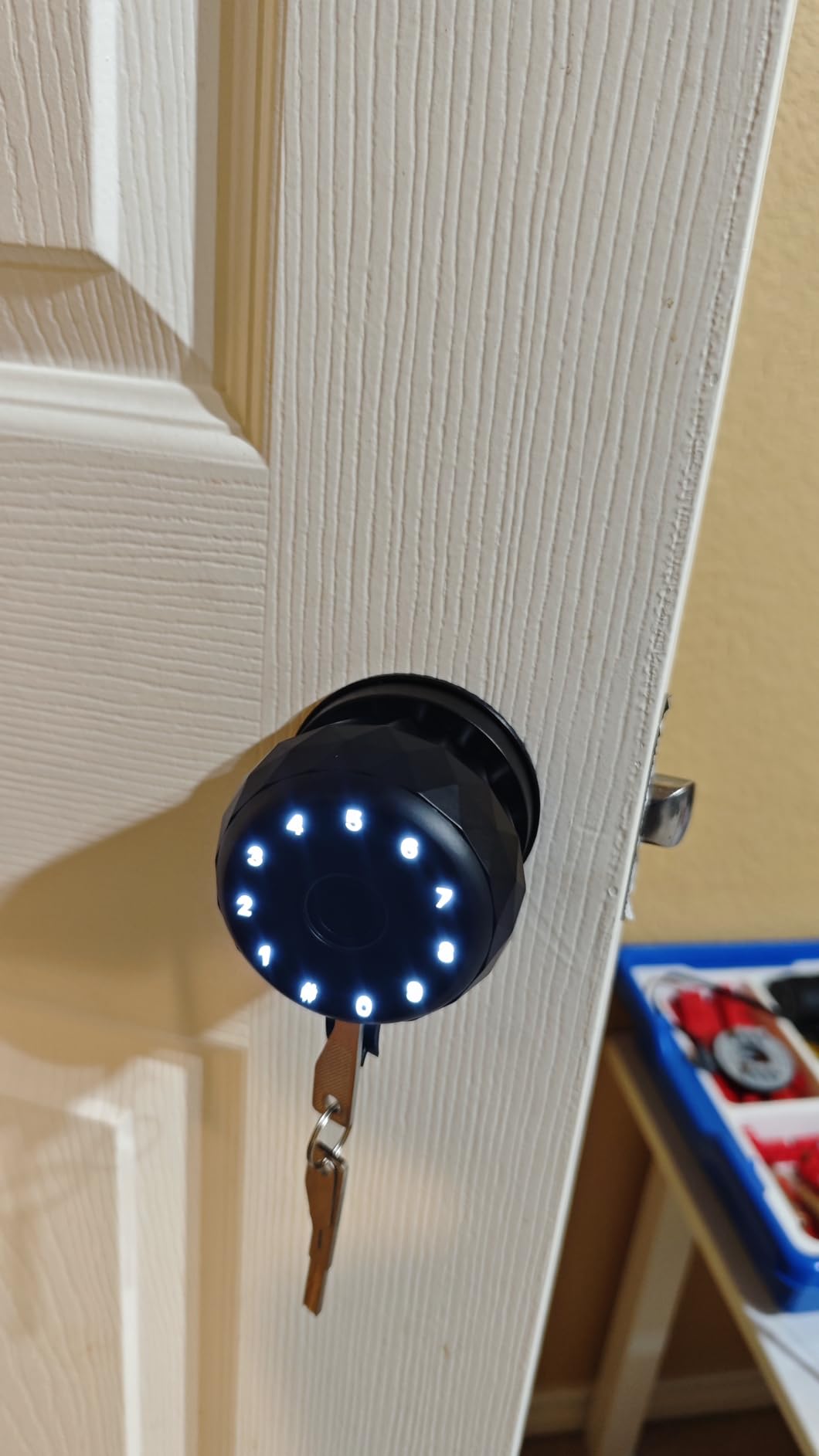 Smart Lock with Palm Vein & Facial Recognition & Fingerprint Keyless Entry Door Lock, Built-in Wi-Fi Deadbolt with Security Camera & Video Doorbell, App Control, Auto-Lock, Touch Keypad for Home Security customer photo 2
