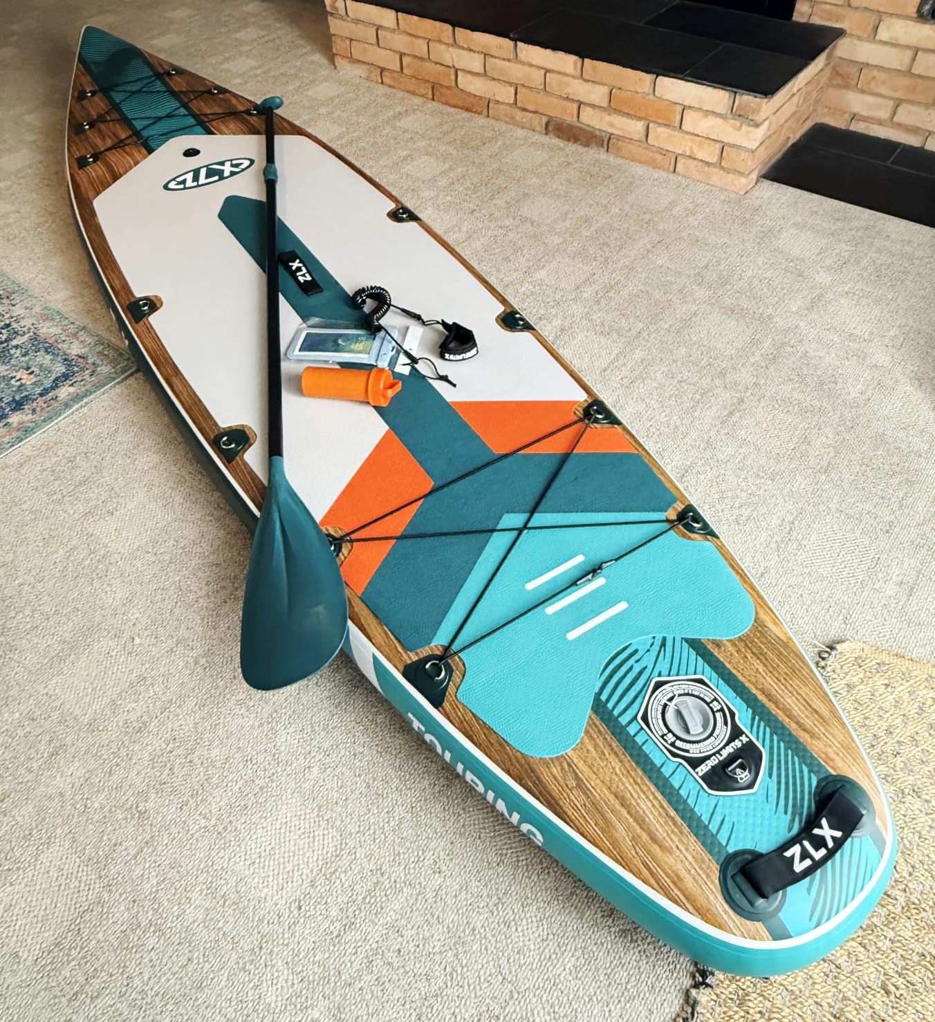 ZLX 11'6 Touring Inflatable Paddle Board | Extract Wide Fast-Tracking SUP for Long-Distance Touring | Stable Stand Up Paddle Board with Seat, Backpack & Accessories customer photo 2