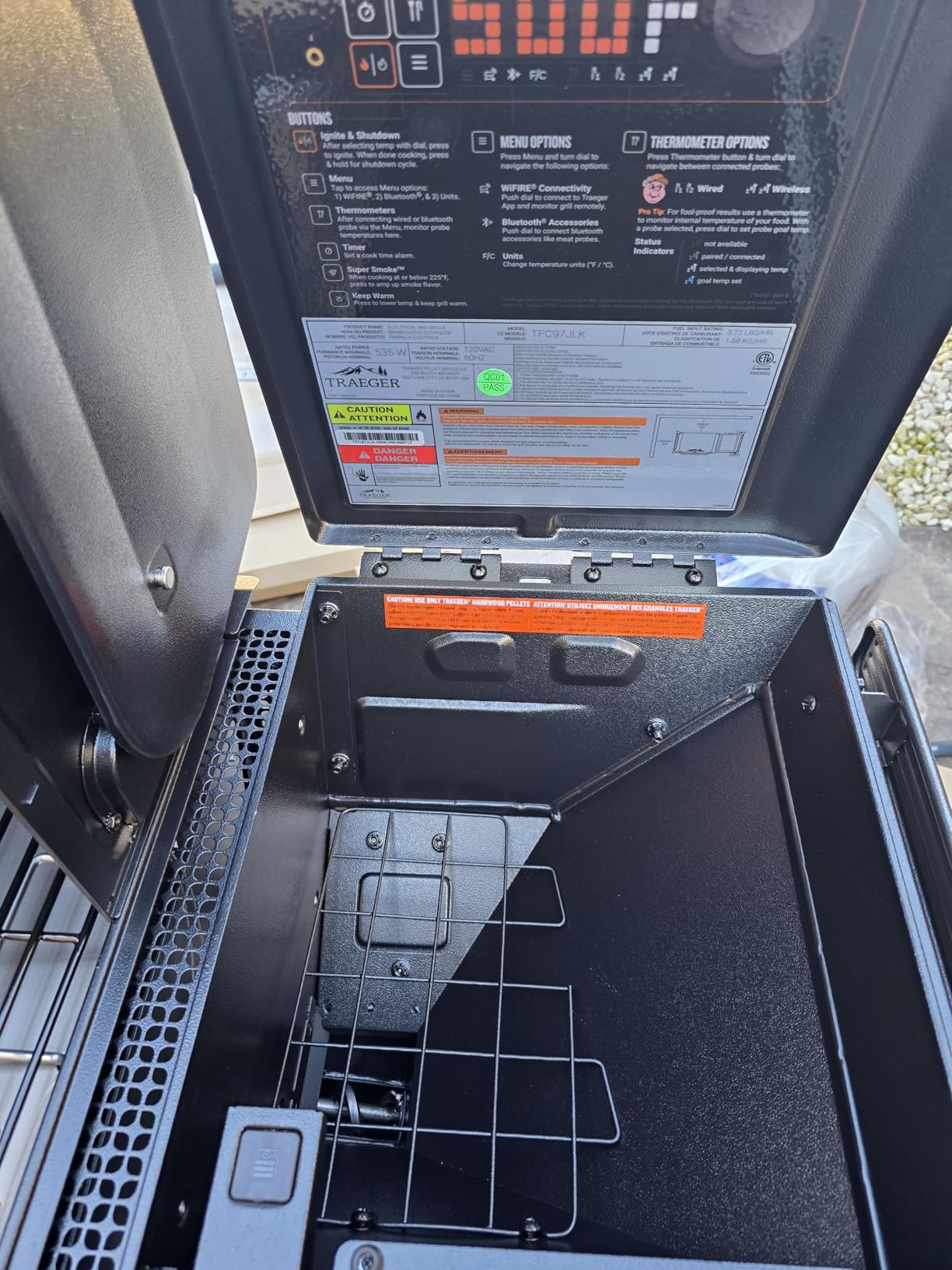 Traeger Woodridge Pro Plus Electric Wood Pellet Grill and Smoker, 970 Sq. In., Folding Side Shelf, WiFIRE Technology, Super Smoke Mode, Outdoor Pellet Smoker Grill with Cabinet, TFC97JLK customer photo 1