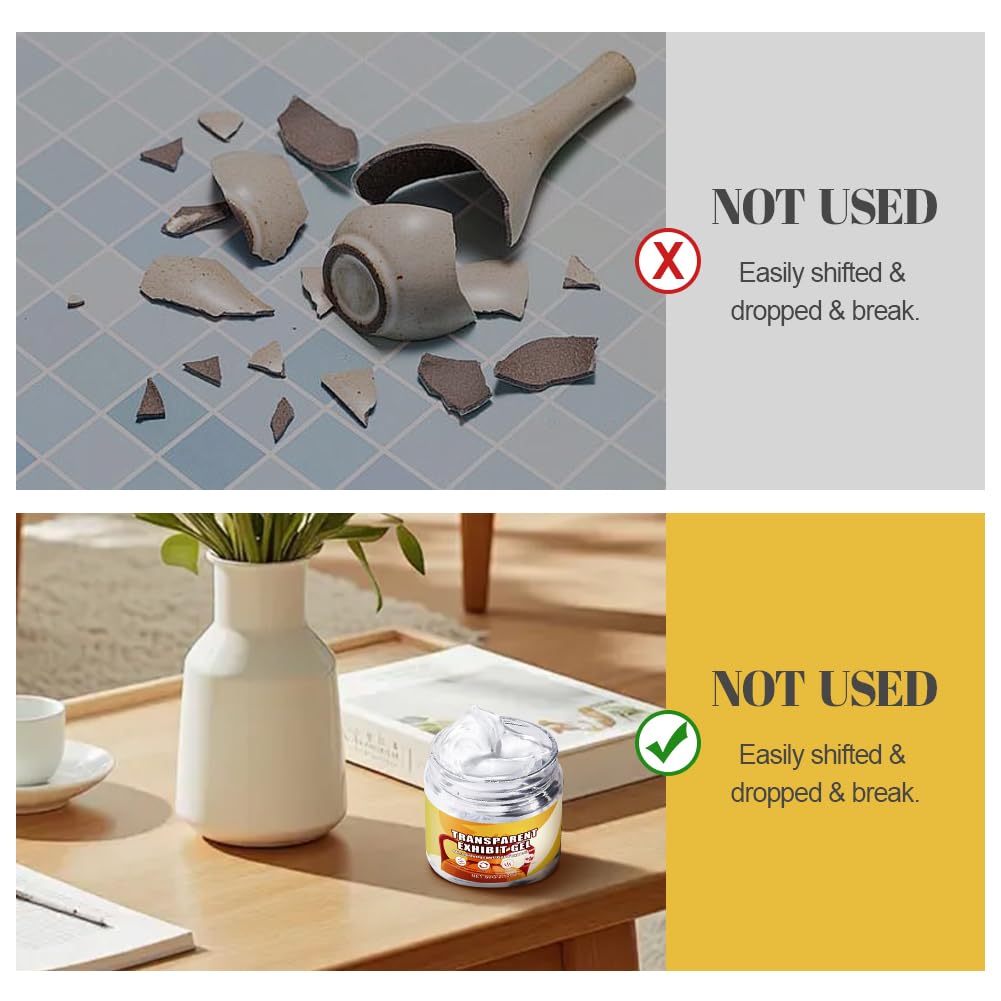 Clear Museum Gel Removable, Museum Earthquake Putty, Prevent and Falling - Reusable, for Fixed Antiques, Glass, Ceramic and Character Figures customer photo 2