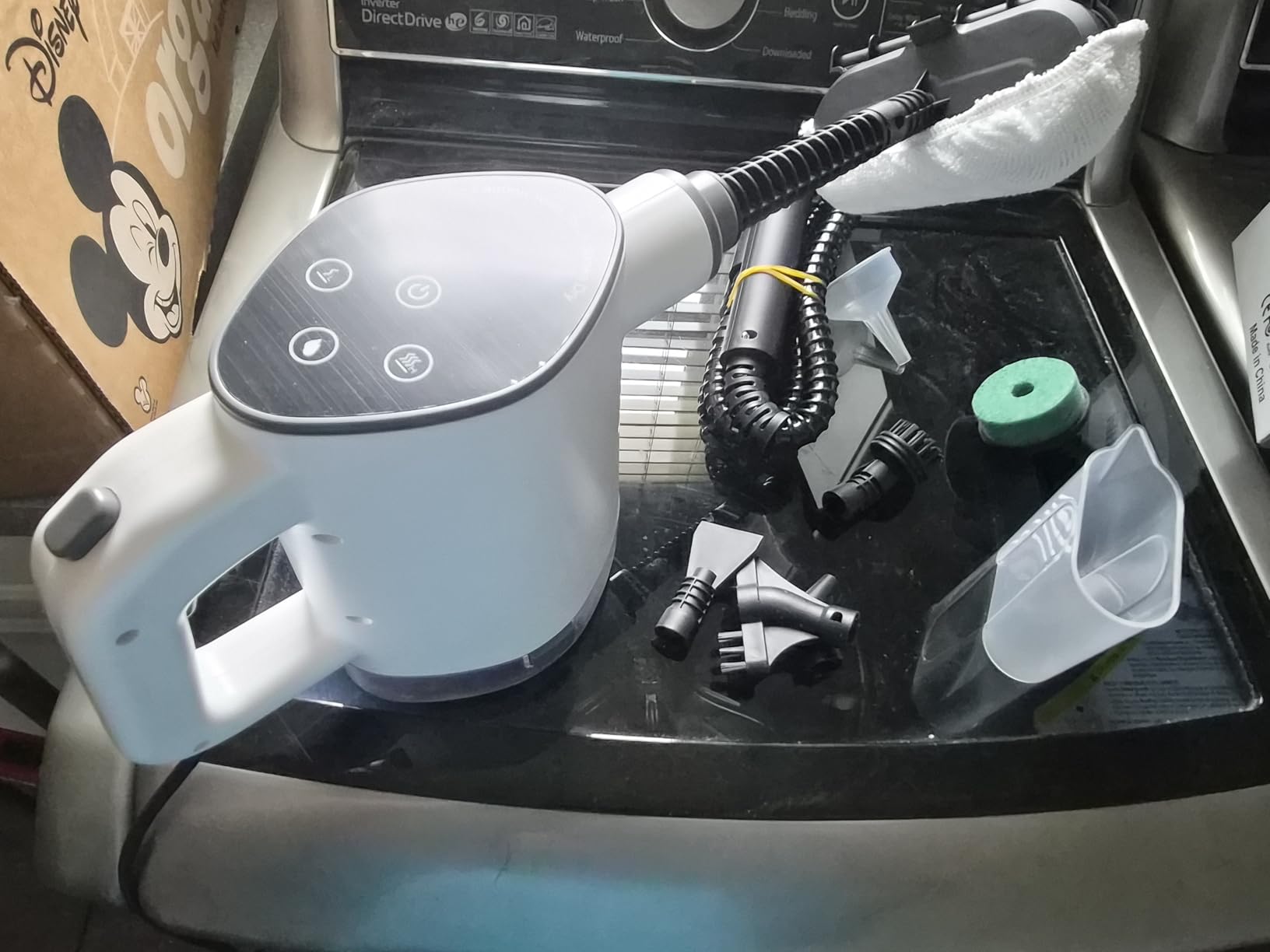 Killrose Handheld Steam Cleaner, Pressurized Steam Cleaner with 10-15s Fast Heat, Dual Power Modes & Self-Clean, Multi-Surface Steamer with 12 Accessories for Kitchen, Bathroom, Car customer photo 2