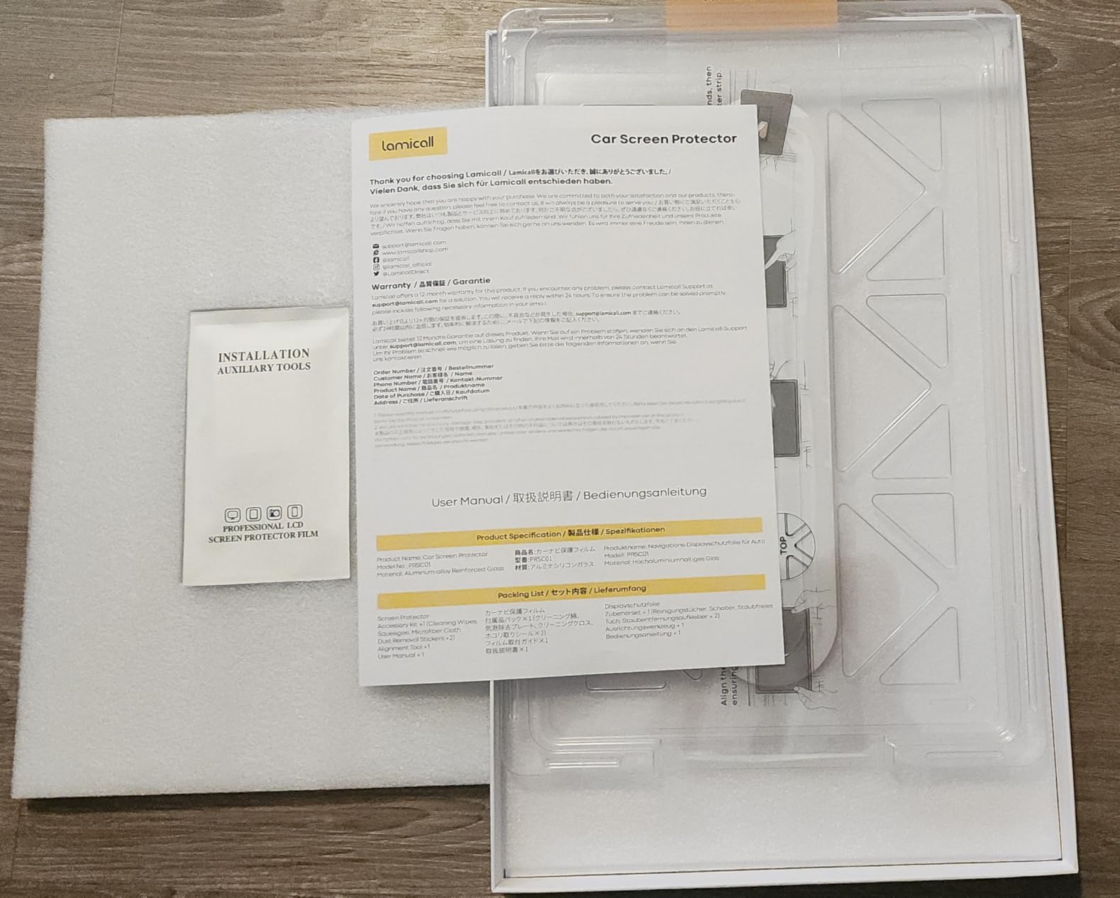 Lamicall Tesla Model Y (2020-2024) & Model 3 (2017-2023) Screen Protector - [Anti Scratch & Fingerprint] [9H Hardness] Glossy Tempered Glass Screen Protector for Tesla Model Y / Model 3, Tesla Assesories customer photo 2