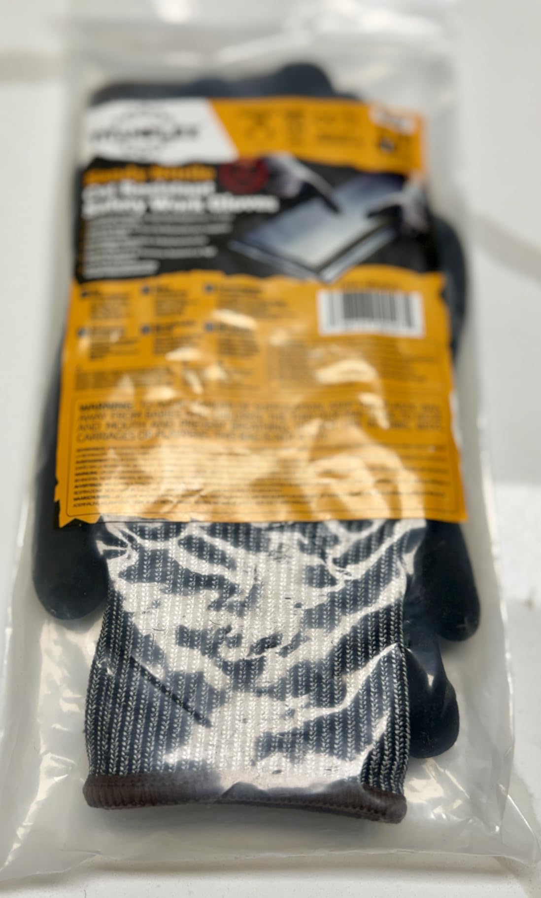 TitanFlex ANSI A5 Cut Resistant Work Gloves, Sandy Nitrile Anti-Slip Grip, 3D Comfort Fit, Breathable & Durable, Touchscreen Compatible, Machine Washable, Black, 1 Pair (L) customer photo 2