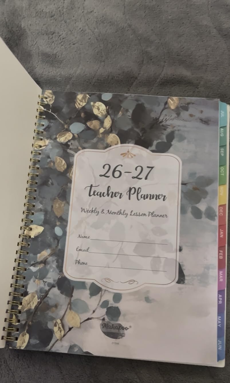 Teacher Planner 2026-2027 - Teacher Lesson Planner, July 2026 - June 2027, 8.5