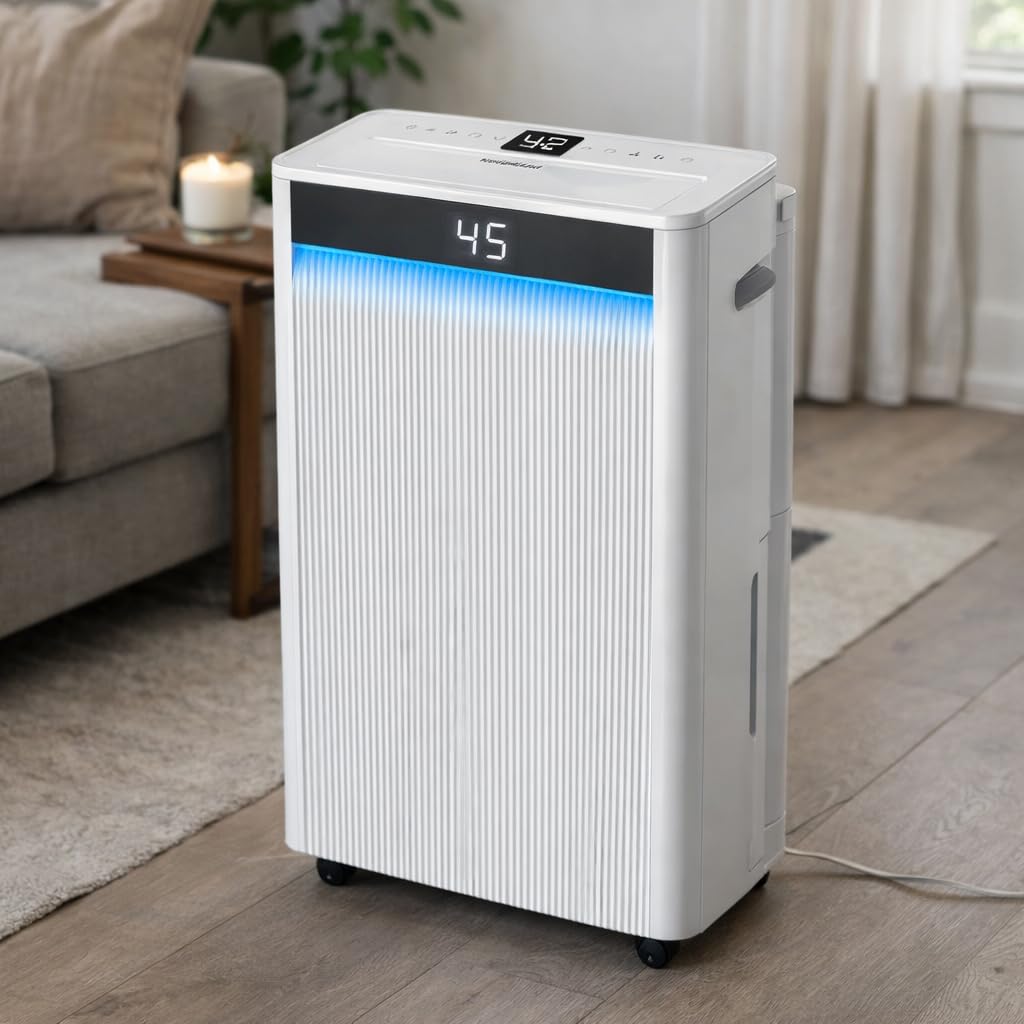 5000 Sq. Ft Dehumidifiers for Home and Basement, Max 95 Pint/Day Dehumidifier with Drain Hose, Compressor Dehumidifier with Humidity Control, 24H Timer & Child Lock, for Bedroom, Large Rooms customer photo 2