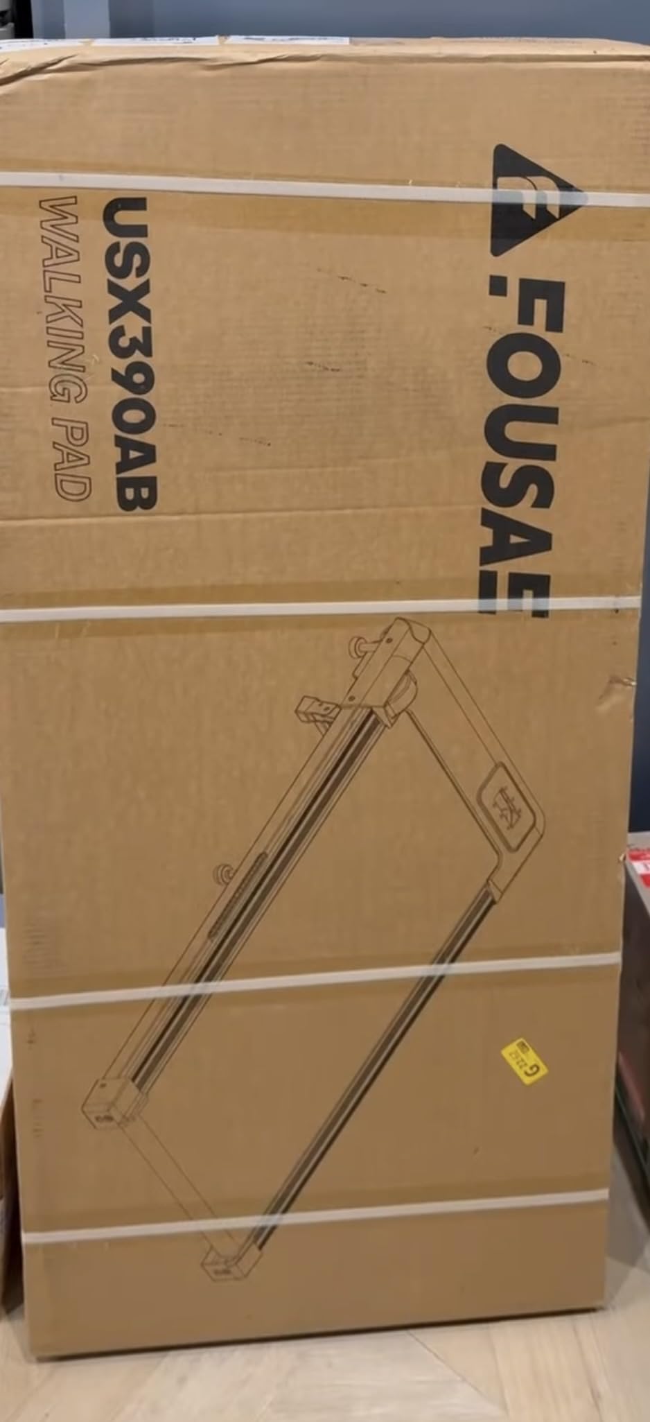 Walking Pad Treadmill, 6.2MPH Under Desk Walking Pad with 10% Incline, Treadmills for Home with Double Frame, 2.75HP Brushless Drive, 12 HIIT Programs, Remote Control, 350LBS Capacity customer photo 1