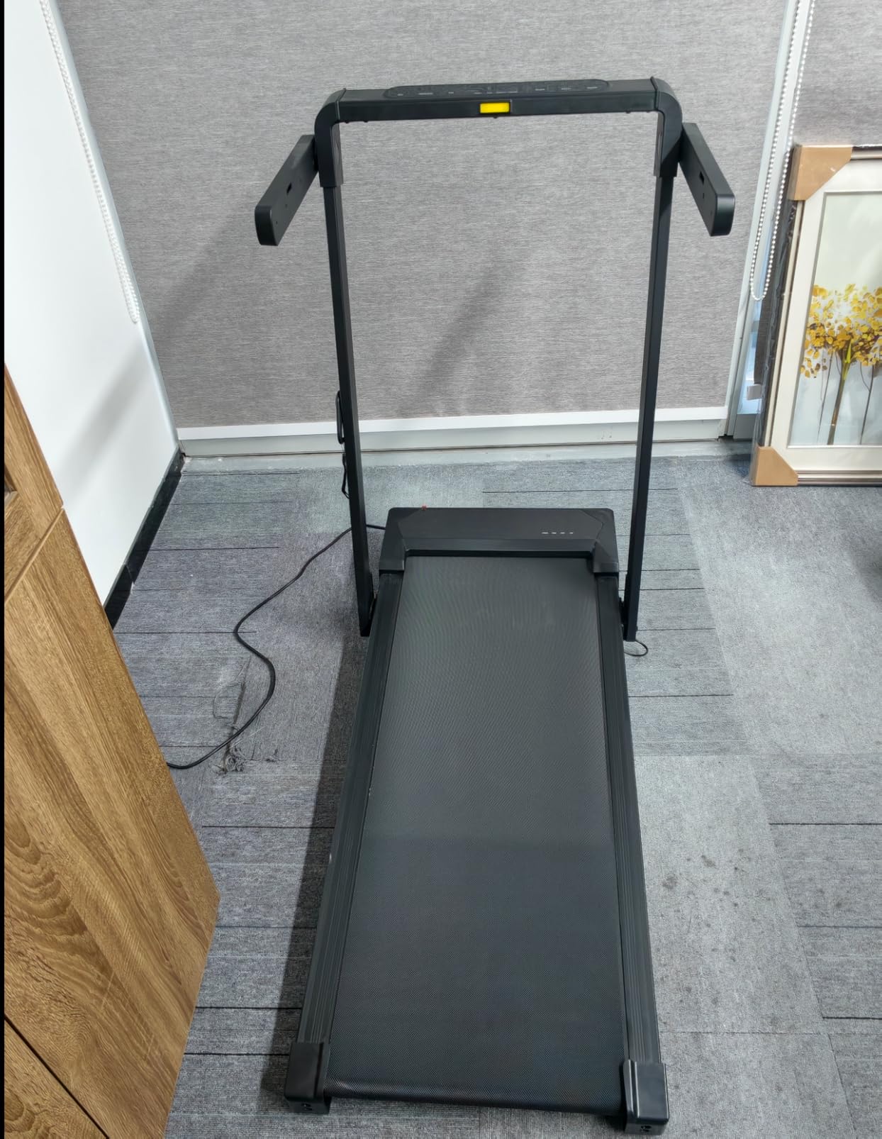 Foldable Treadmill with Incline Treadmill with Home Removable Desk Workstation 3 in 1 Folding Small Compact Walking Treadmills 300 Lbs Capacity for Home Office customer photo 2