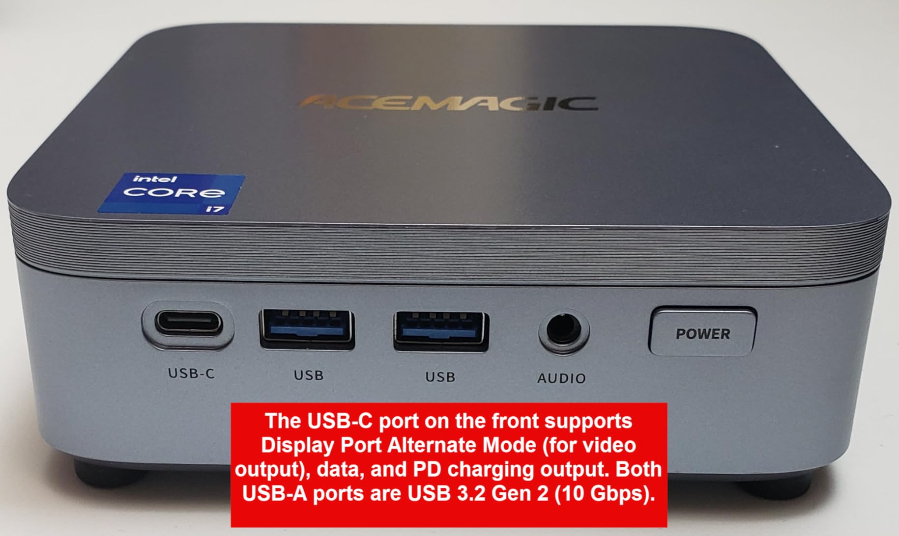 ACEMAGIC M5 Mini PC Windows 11 Pro, Intel Core 14500HX 32GB DDR4 1TB SSD Mini Computers(Beat i9-13900HK/R9 6900HX), NVMe PCIe4.0/USB3.2/Type-C/BT5.2/WiFi6/for Business Office Home Desktop PC 55W customer photo 1