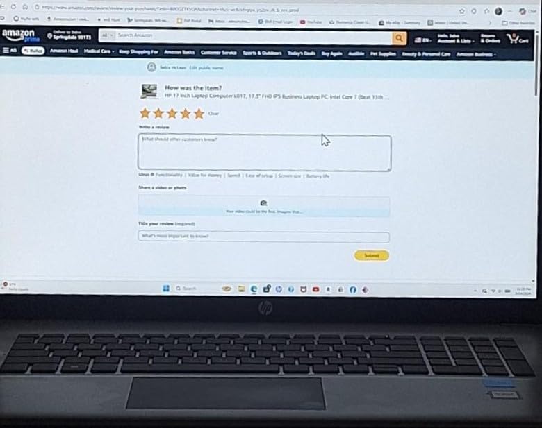HP 17 Inch Laptop Computer L017, 17.3