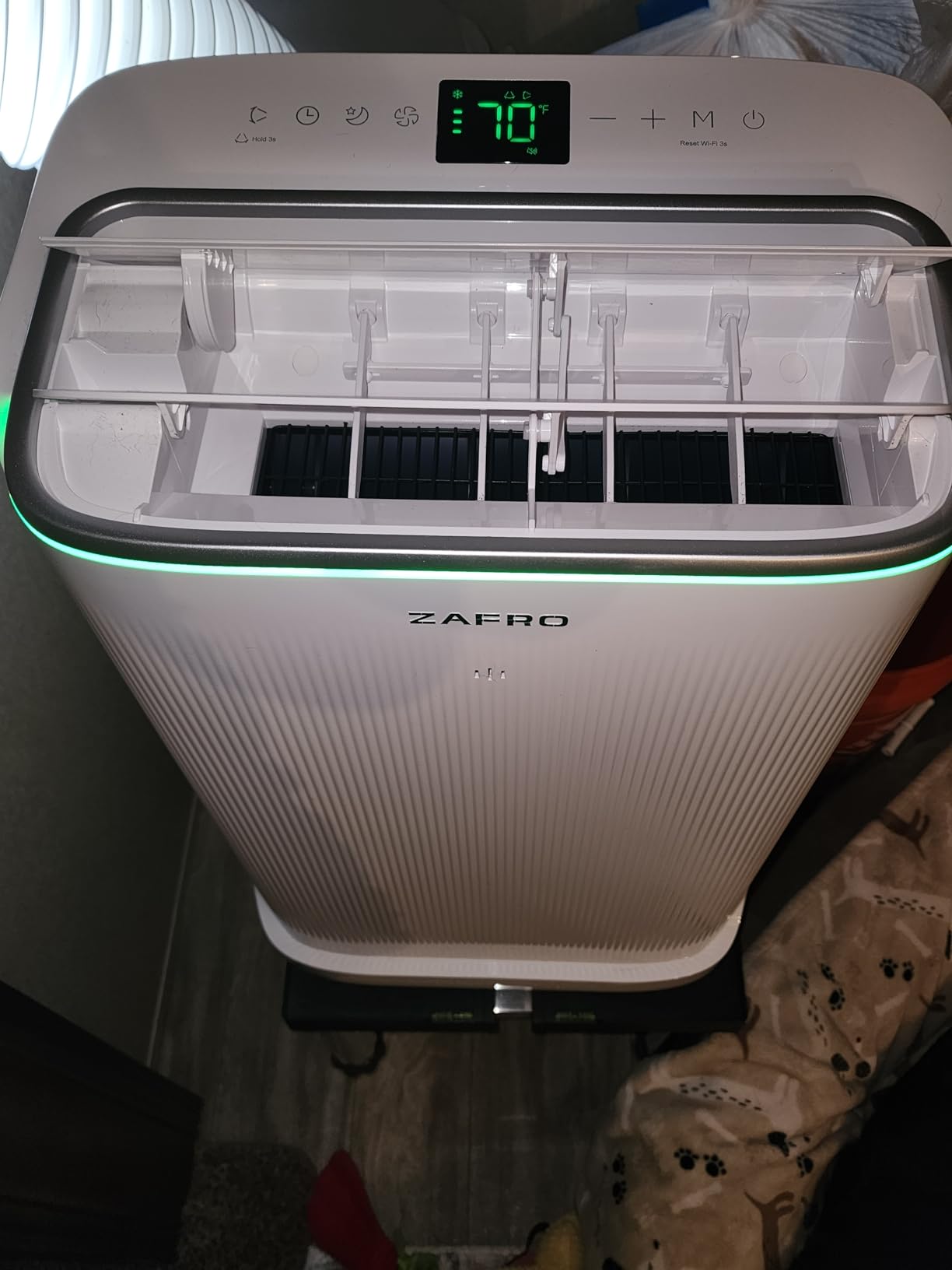 ZAFRO Inverter Portable Air Conditioners, 16000 BTU (12000 BTU SACC) Smart Portable AC Unit with Dual Hose/Ultra Quiet(42dB)/Drainage-free Cooling/24Hrs Timer/APP/Remote for Multi-Scenario Use customer photo 1