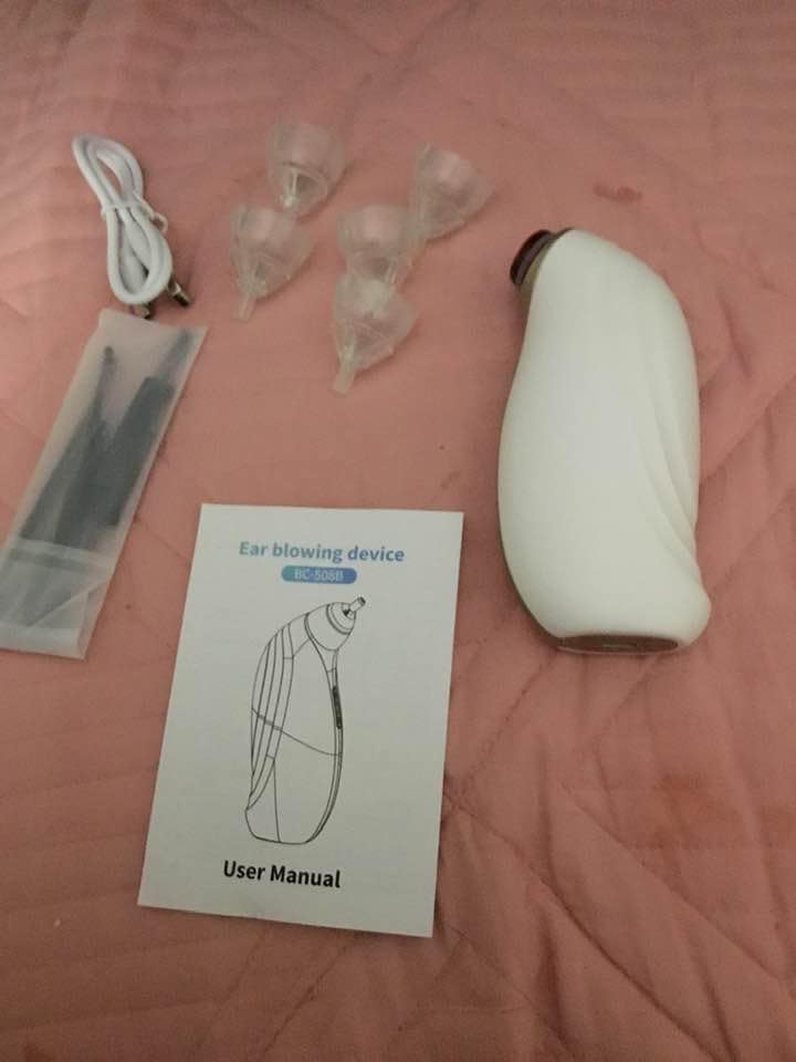 Ear Dryer - Rechargeable Ear Water Remover with 3 Massage and Wind Speed Modes - Electronic Warm Air Ear Care Device with Red Light - Suitable for Swimming, Showering, Water Sports customer photo 2