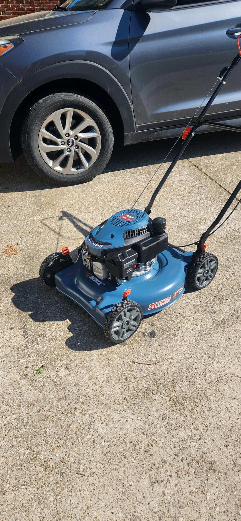 SENIX 21'' Self-Propelled Gas Lawn Mower, 170 cc 4-Cycle Engine 3.8 HP, 3-in-1 (Bagging/Mulching/Side Discharge), 6-Position Cutting Height Adjustment, 1.7 Bushels Grass Bag customer photo 1
