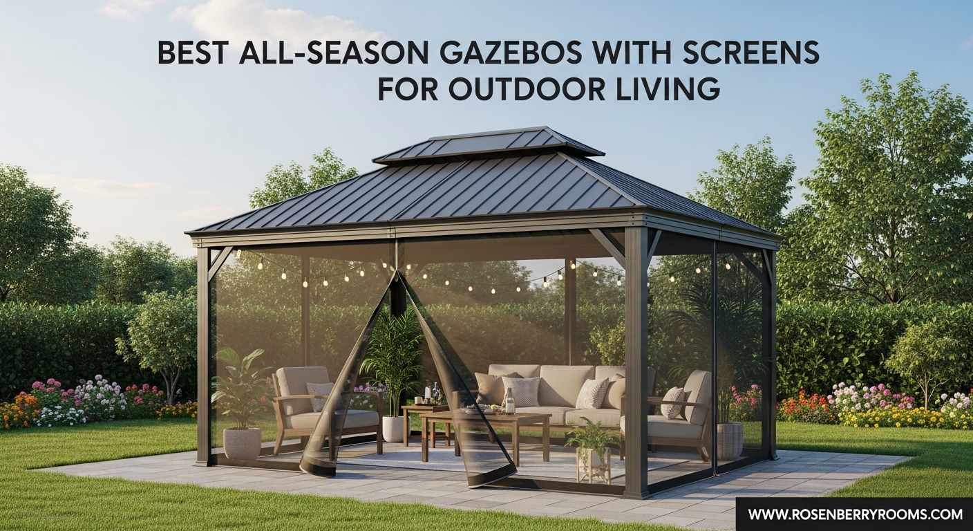 Best All-Season Gazebos with Screens for Outdoor Living