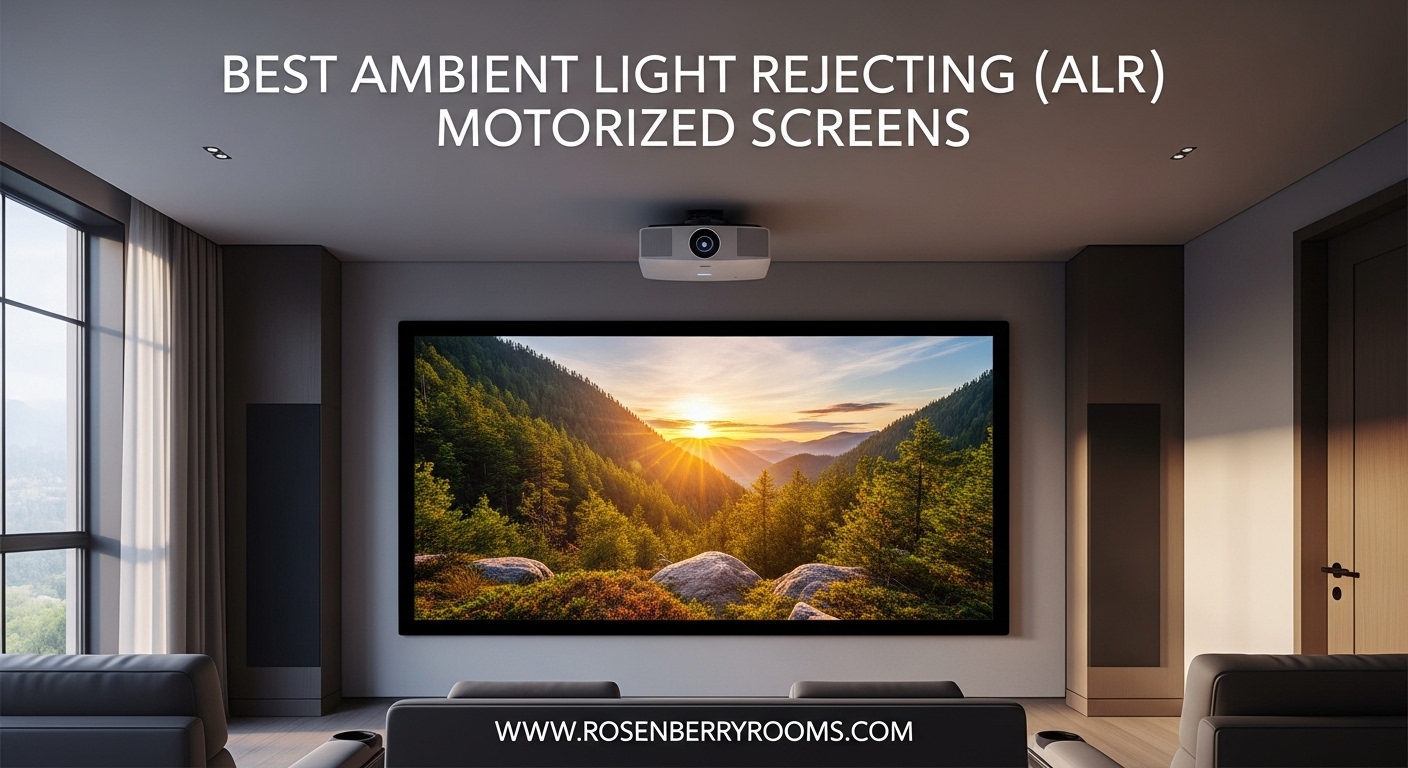 Best Ambient Light Rejecting ALR Motorized Screens