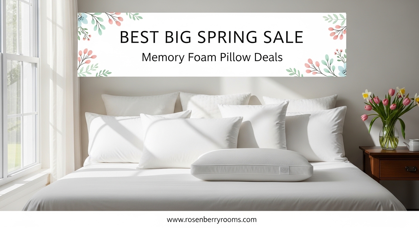 Best Big Spring Sale Memory Foam Pillow Deals
