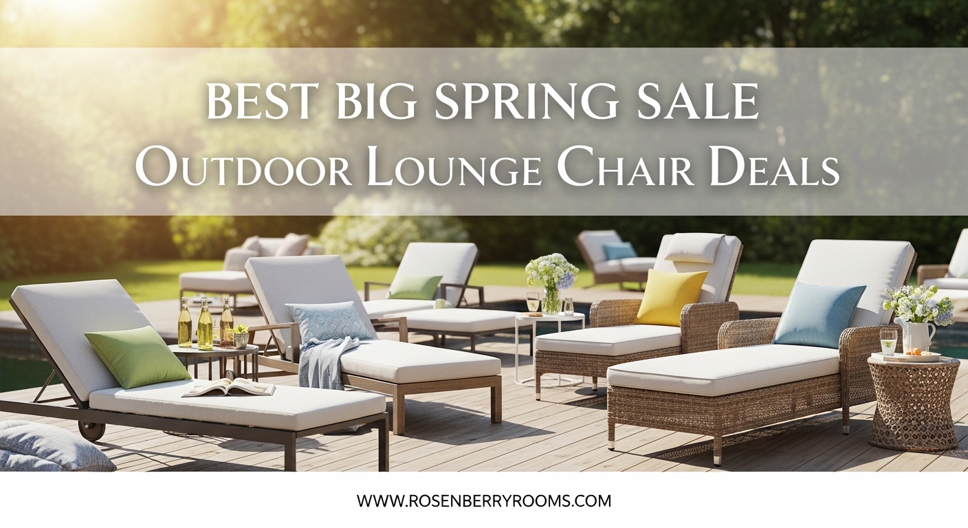 Best Big Spring Sale Outdoor Lounge Chair Deals