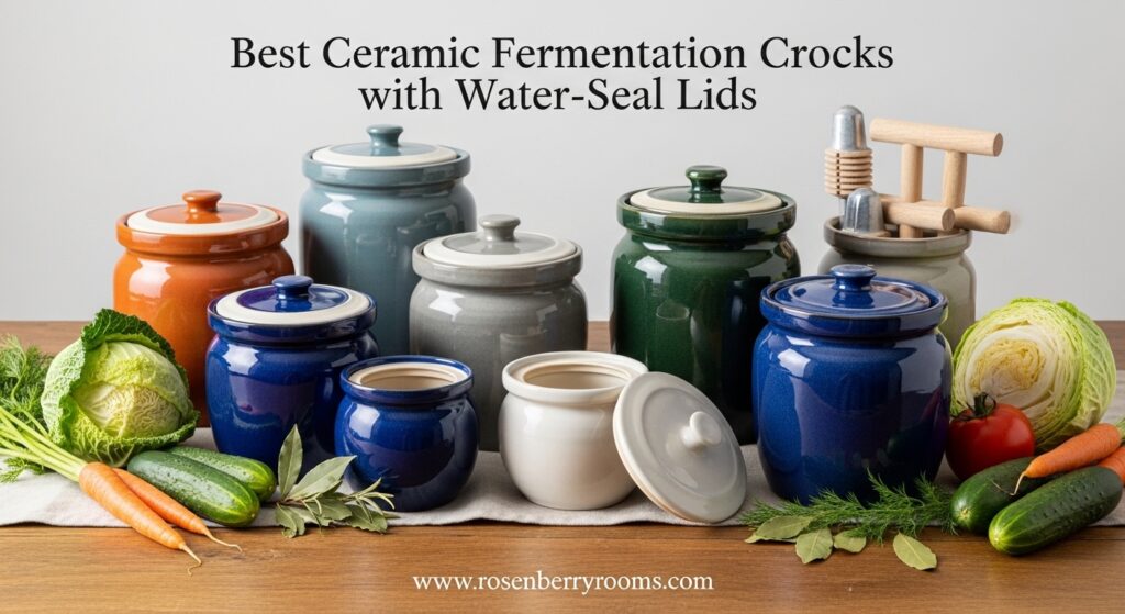 The current image has no alternative text. The file name is: Best-Ceramic-Fermentation-Crocks-with-Water-Seal-Lids.jpg
