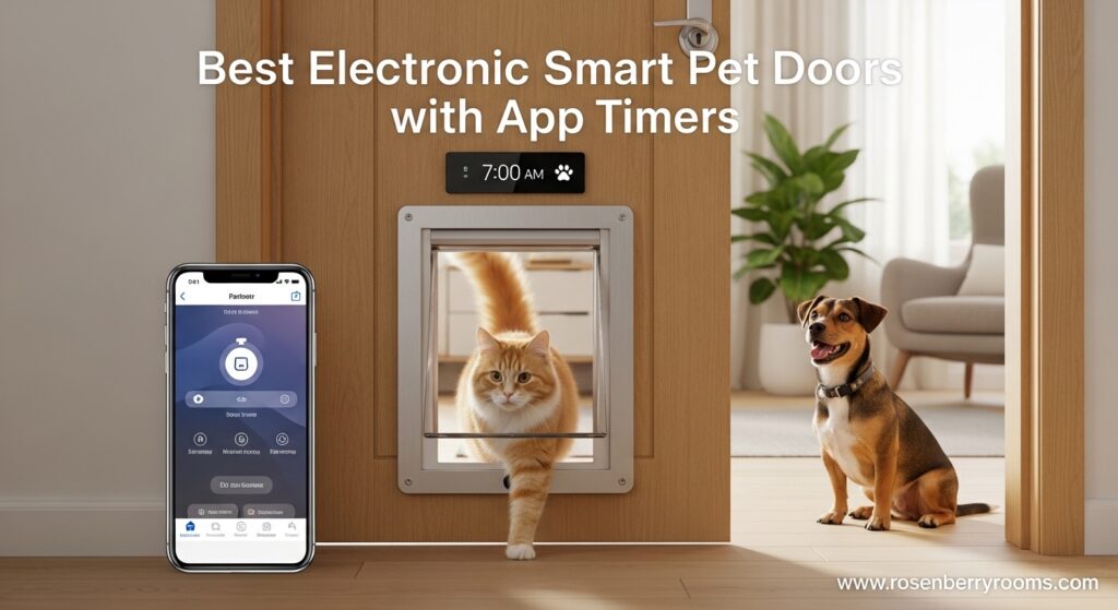 Current image: Best Electronic Smart Pet Doors with App Timers