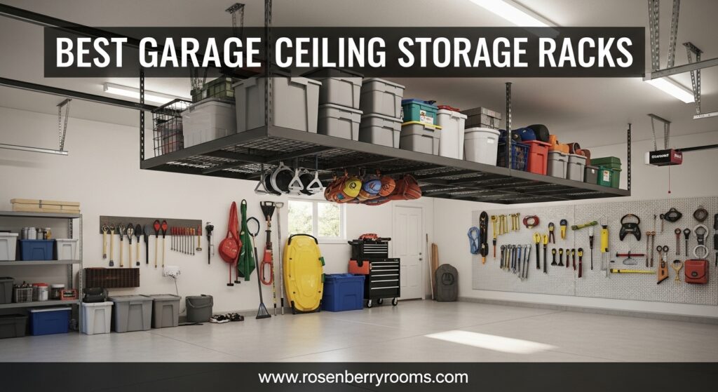 The current image has no alternative text. The file name is: Best-Garage-Ceiling-Storage-Racks.jpeg