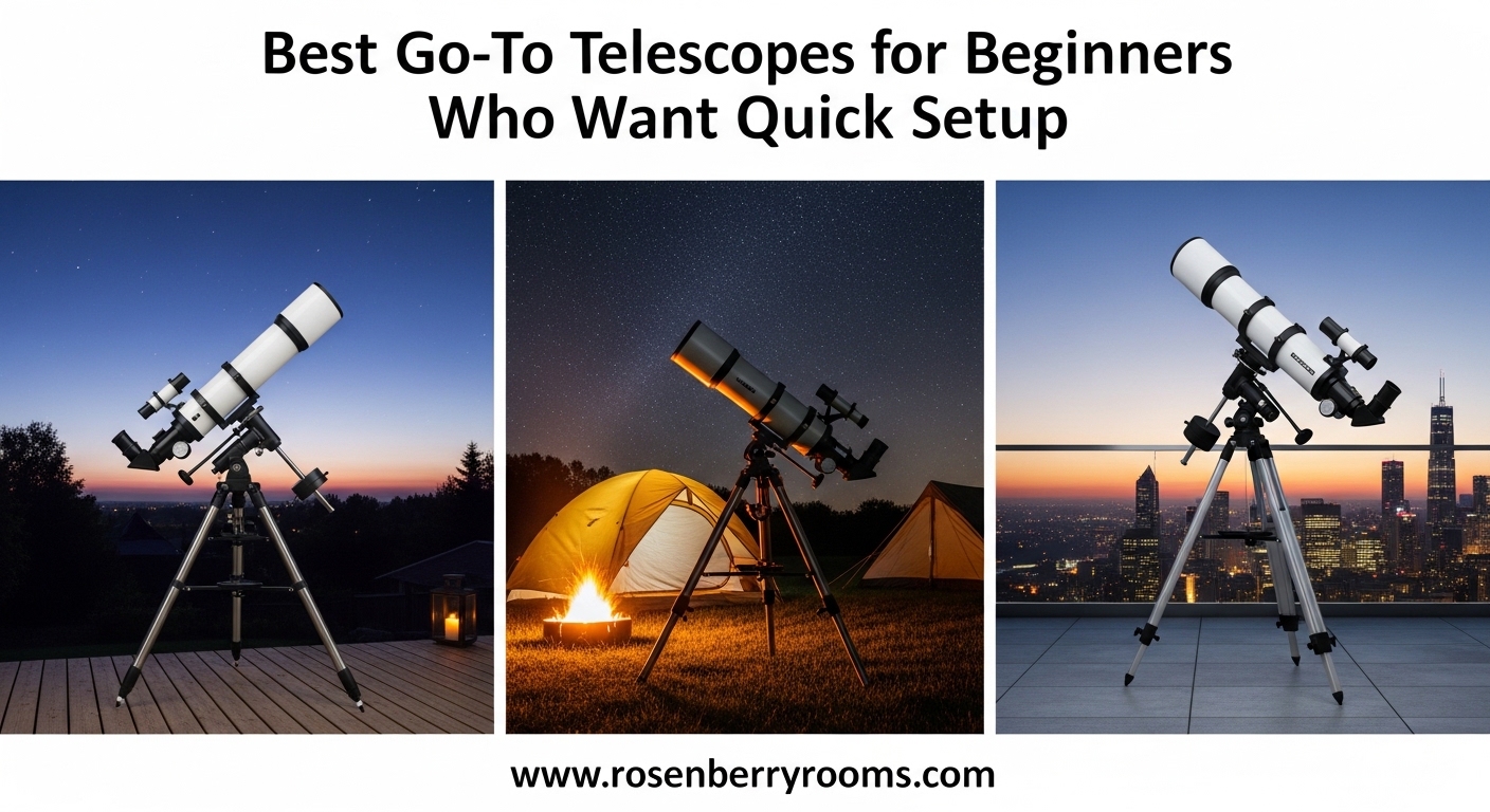 Best Go-To Telescopes for Beginners Who Want Quick Setup