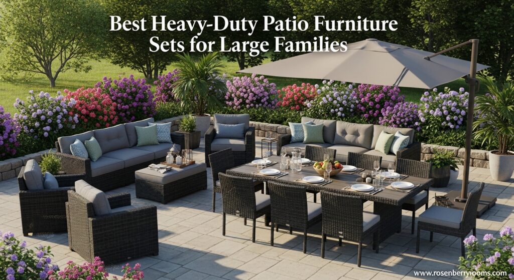 Current image: Best Heavy-Duty Patio Furniture Sets for Large Families