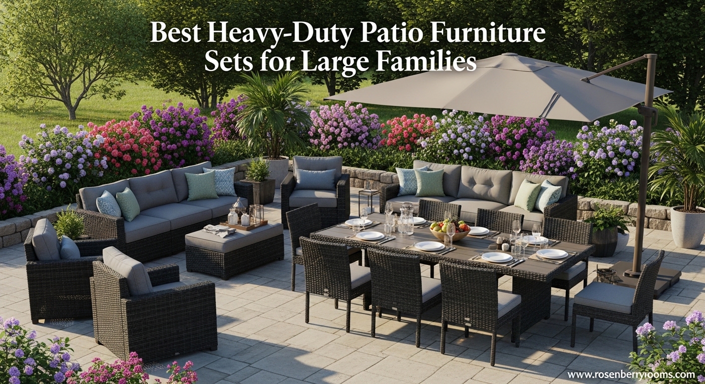 Best Heavy-Duty Patio Furniture Sets for Large Families