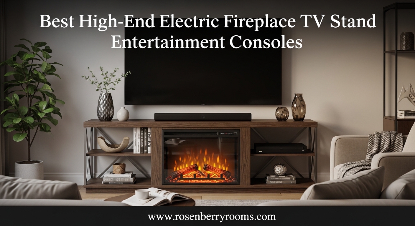 Best High-End Electric Fireplace TV Stand Entertainment Consoles