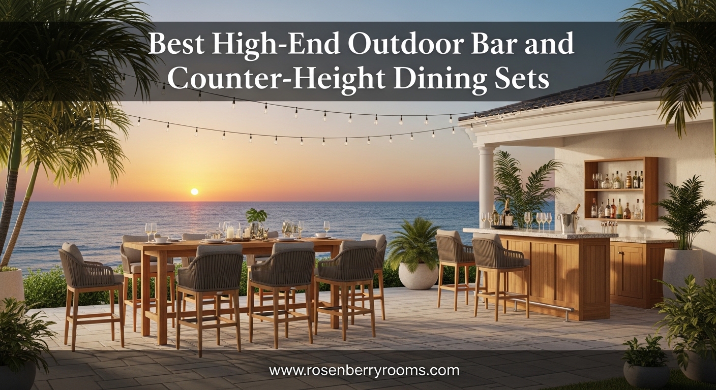 Best High-End Outdoor Bar and Counter-Height Dining Sets