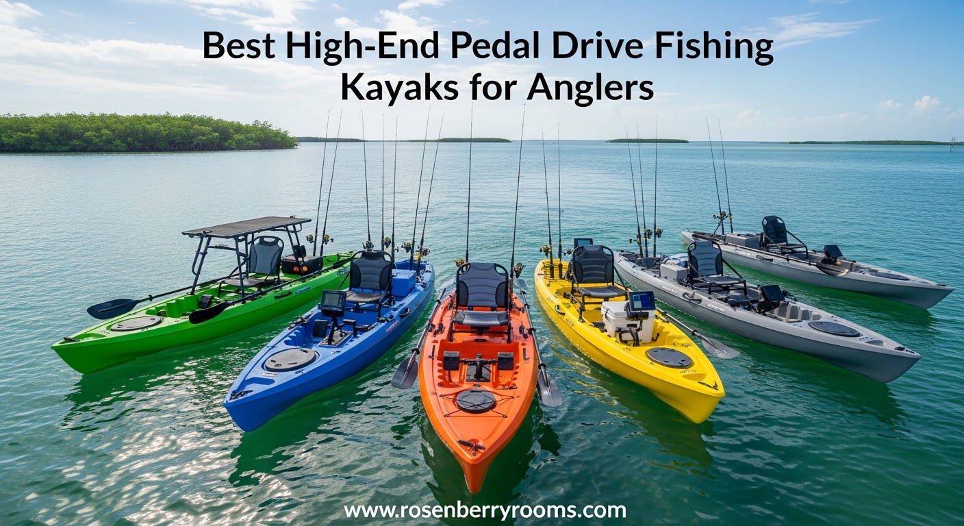 Best High-End Pedal Drive Fishing Kayaks for Anglers