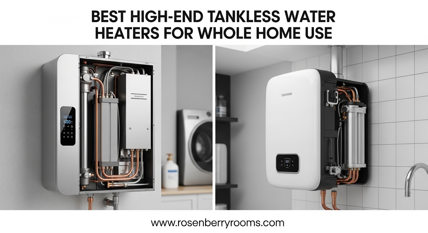 Best High-End Tankless Water Heaters for Whole Home Use