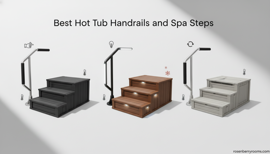 Best Hot Tub Handrails and Spa Steps