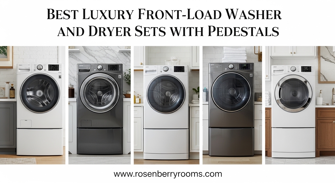 Best Luxury Front-Load Washer and Dryer Sets with Pedestals