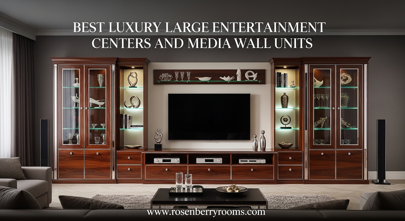 Best Luxury Large Entertainment Centers and Media Wall Units