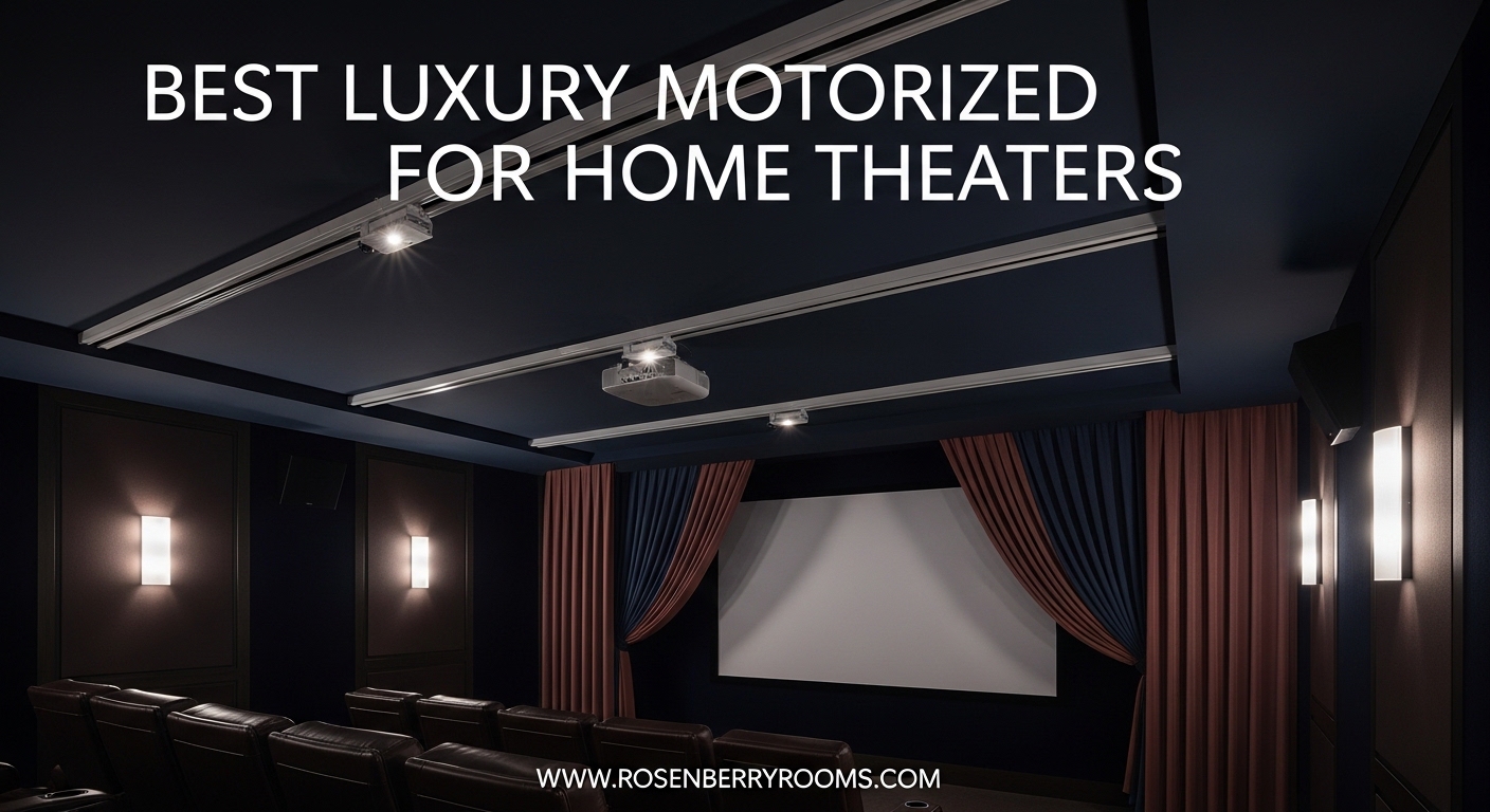 Best Luxury Motorized Curtain Tracks for Home Theaters