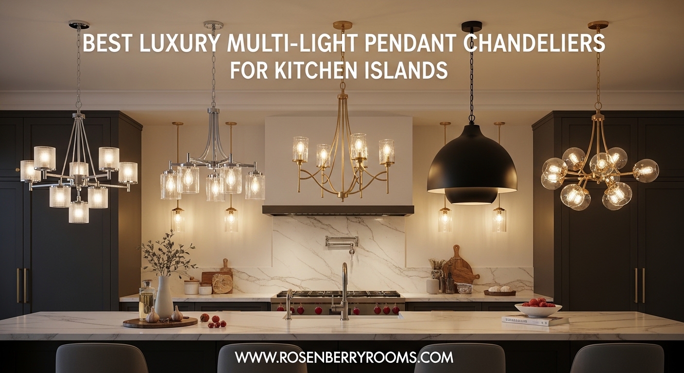 Best Luxury Multi-Light Pendant Chandeliers for Kitchen Islands