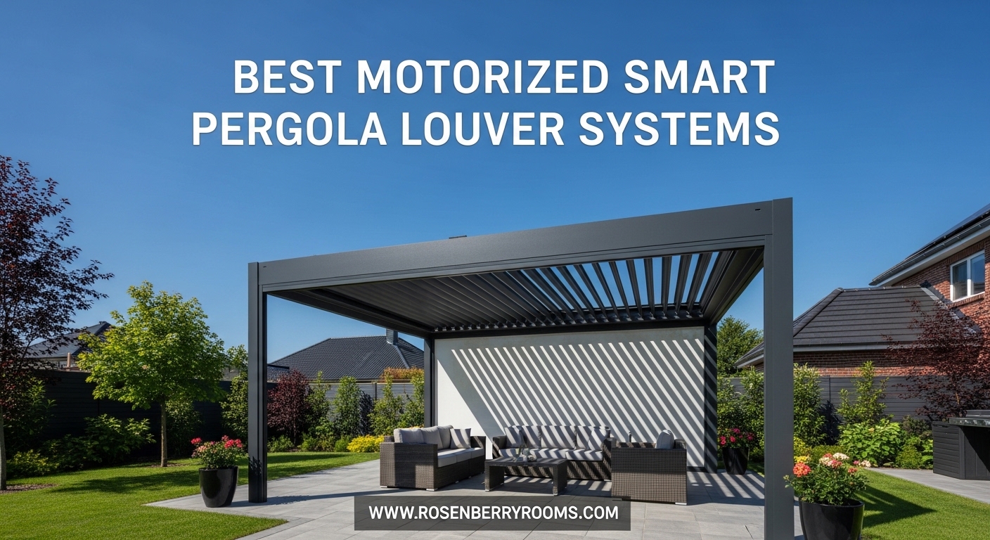 Best Motorized Smart Pergola Louver Systems