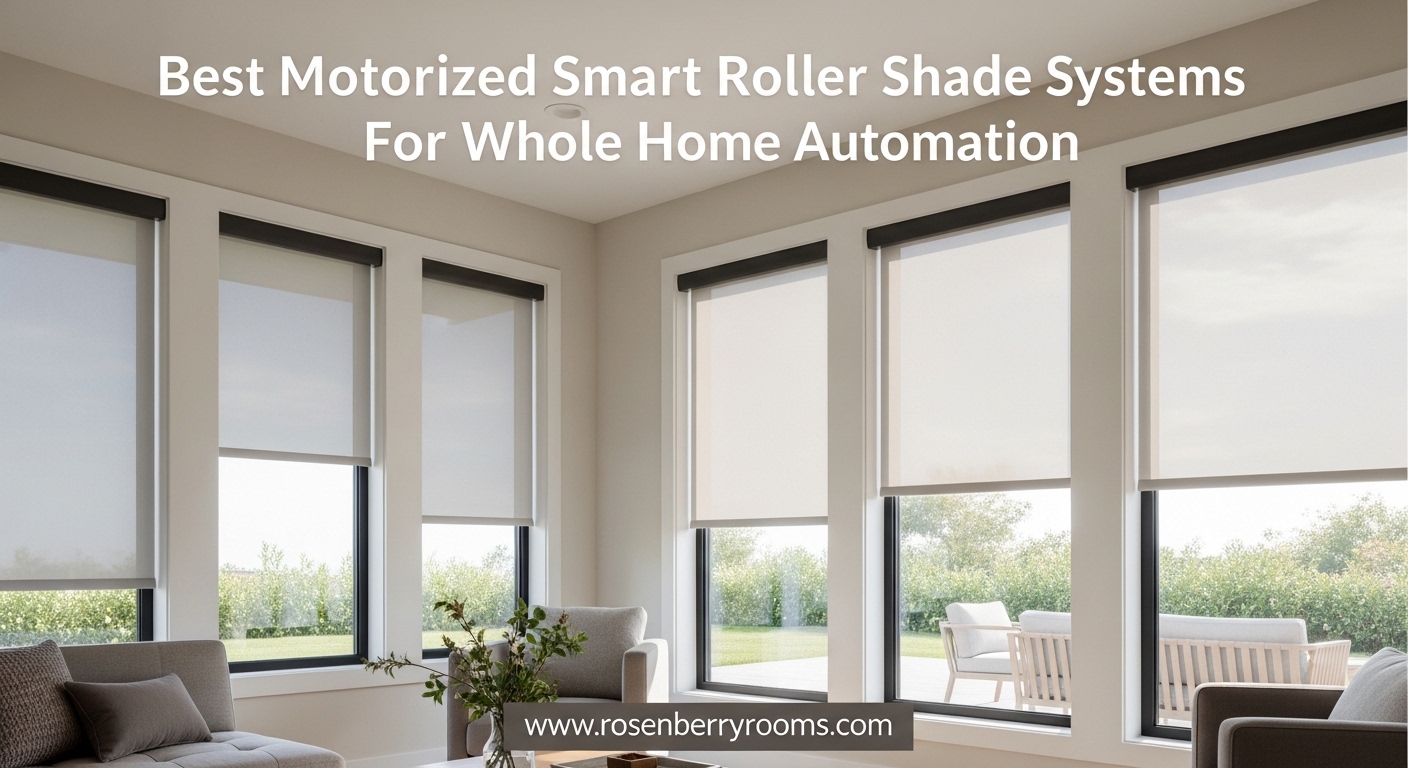 Best Motorized Smart Roller Shade Systems For Whole Home Automation