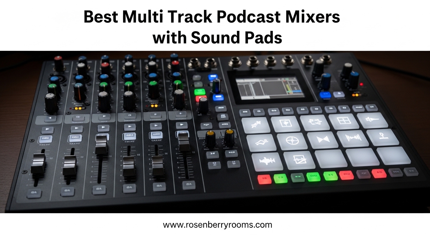 Best Multi Track Podcast Mixers with Sound Pads