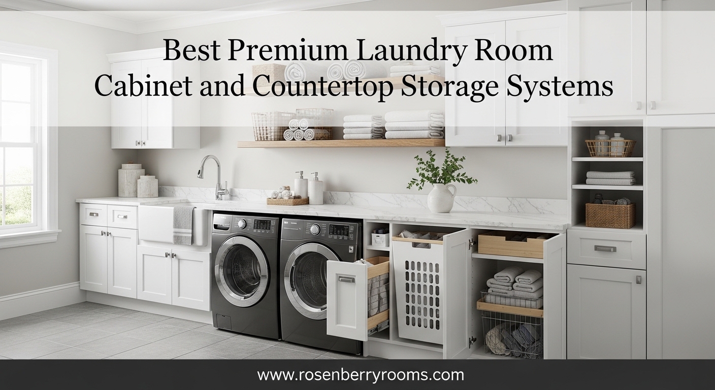 Best Premium Laundry Room Cabinet and Countertop Storage Systems