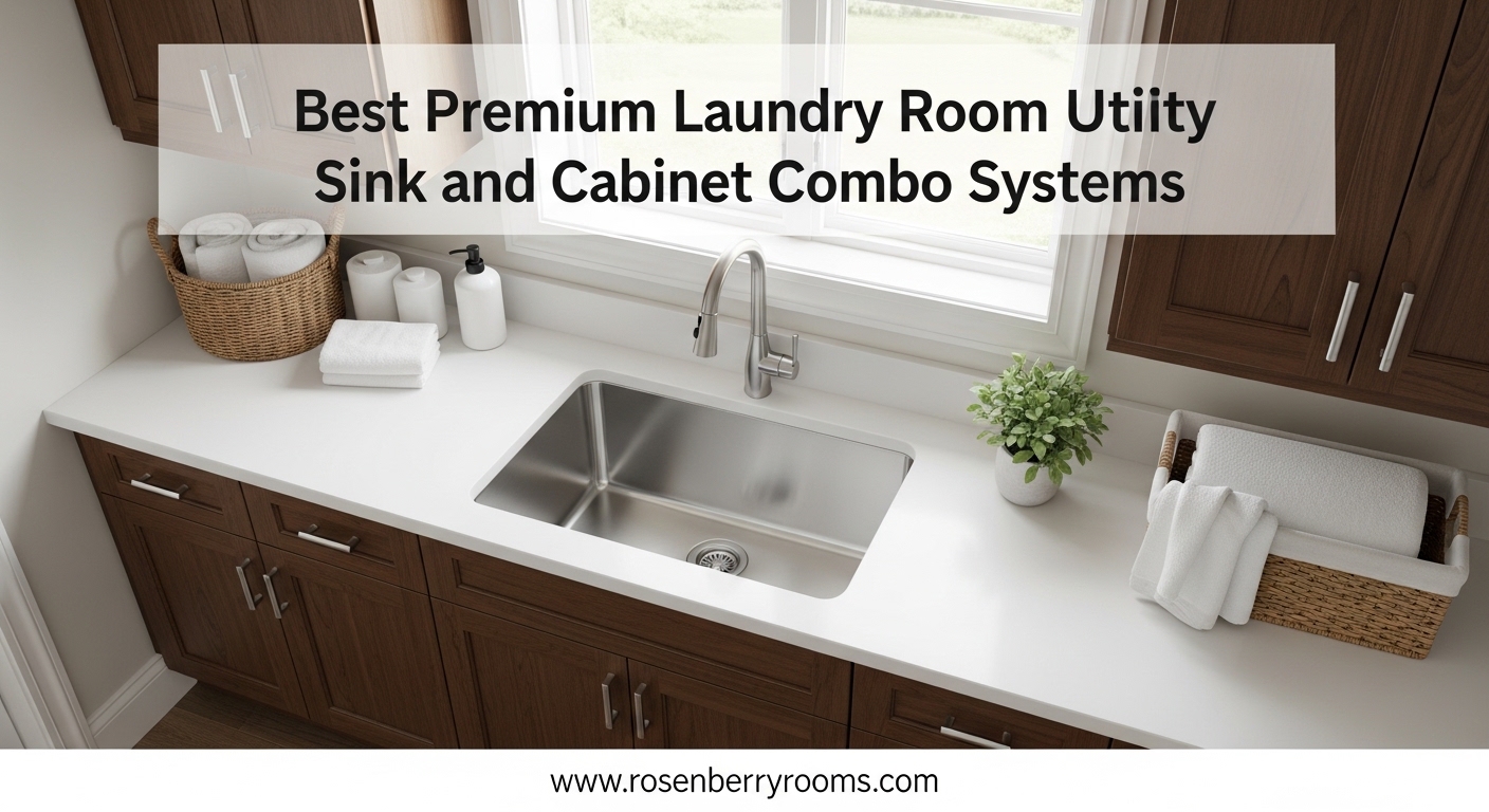 Best Premium Laundry Room Utility Sink and Cabinet Combo Systems