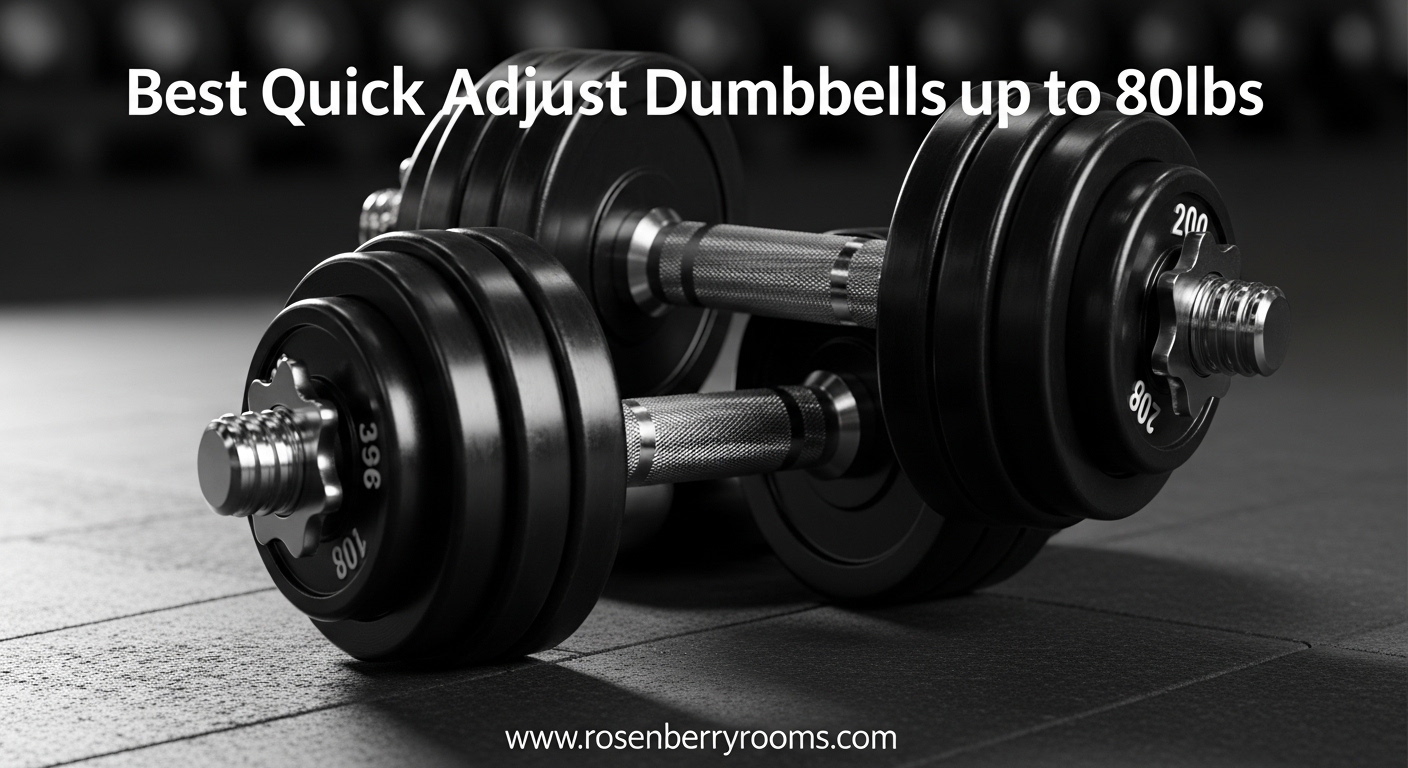 Best Quick Adjust Dumbbells up to 80lbs