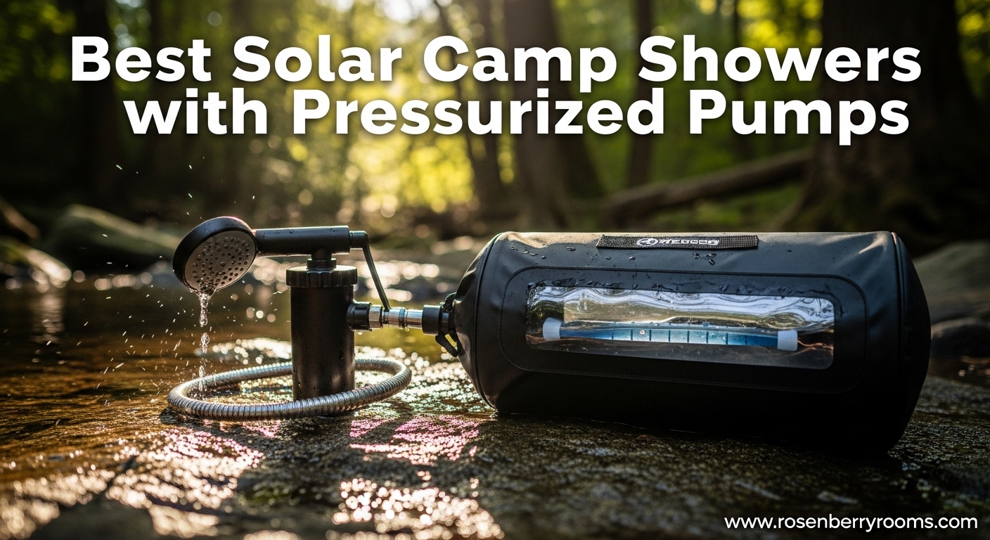 Best Solar Camp Showers with Pressurized Pumps