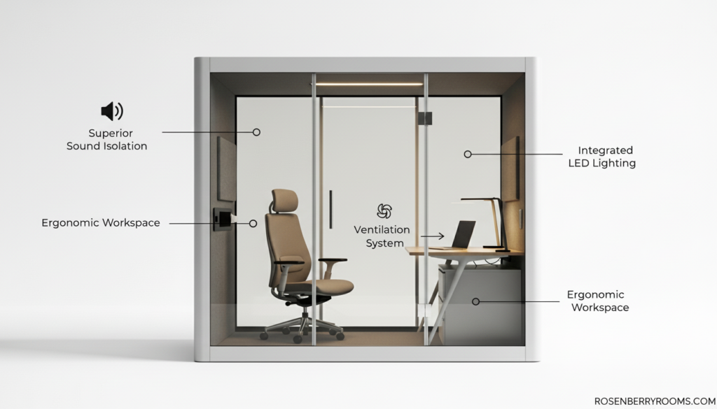 Best Soundproof Privacy Booths for Home Offices