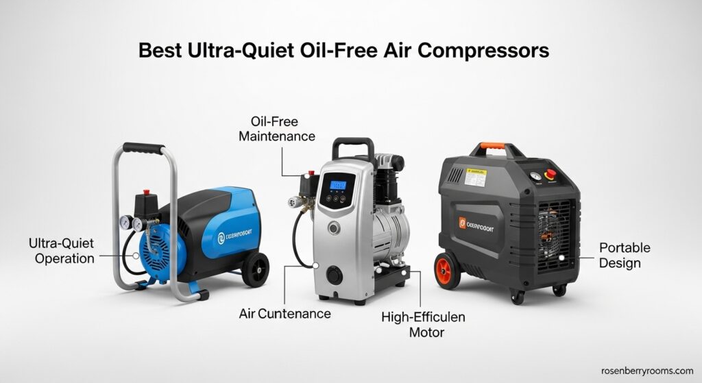 Best Ultra-Quiet Oil-Free Air Compressors