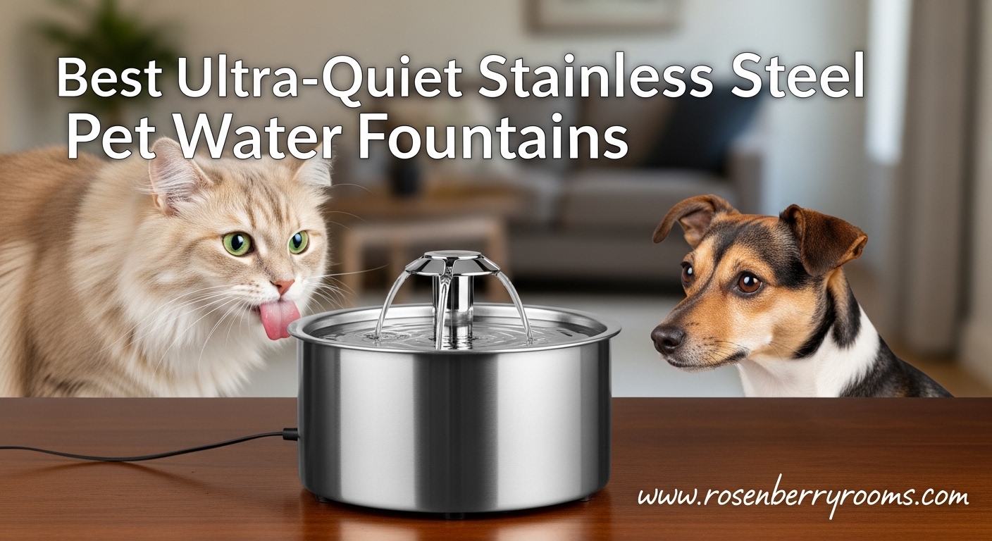 Best Ultra-Quiet Stainless Steel Pet Water Fountains