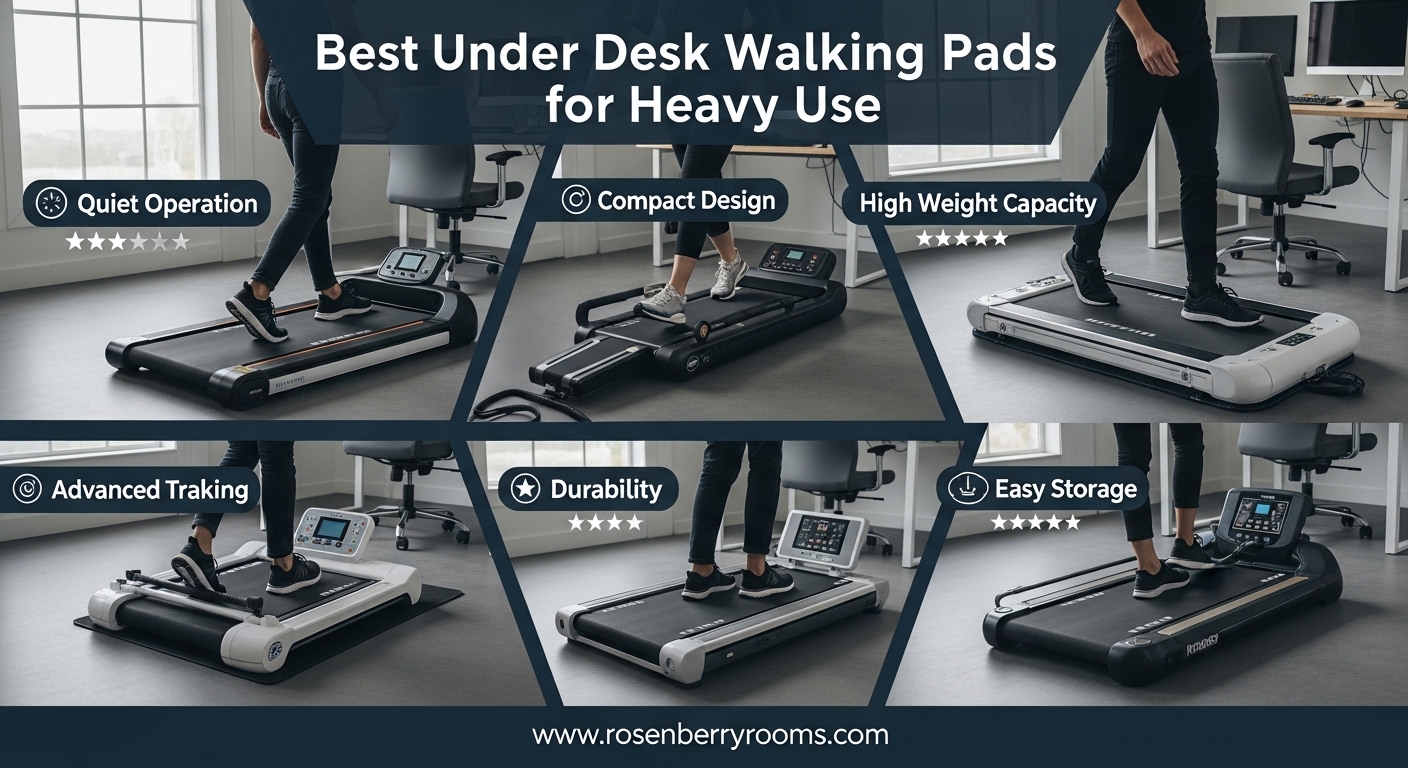 Best Under Desk Walking Pads for Heavy Use