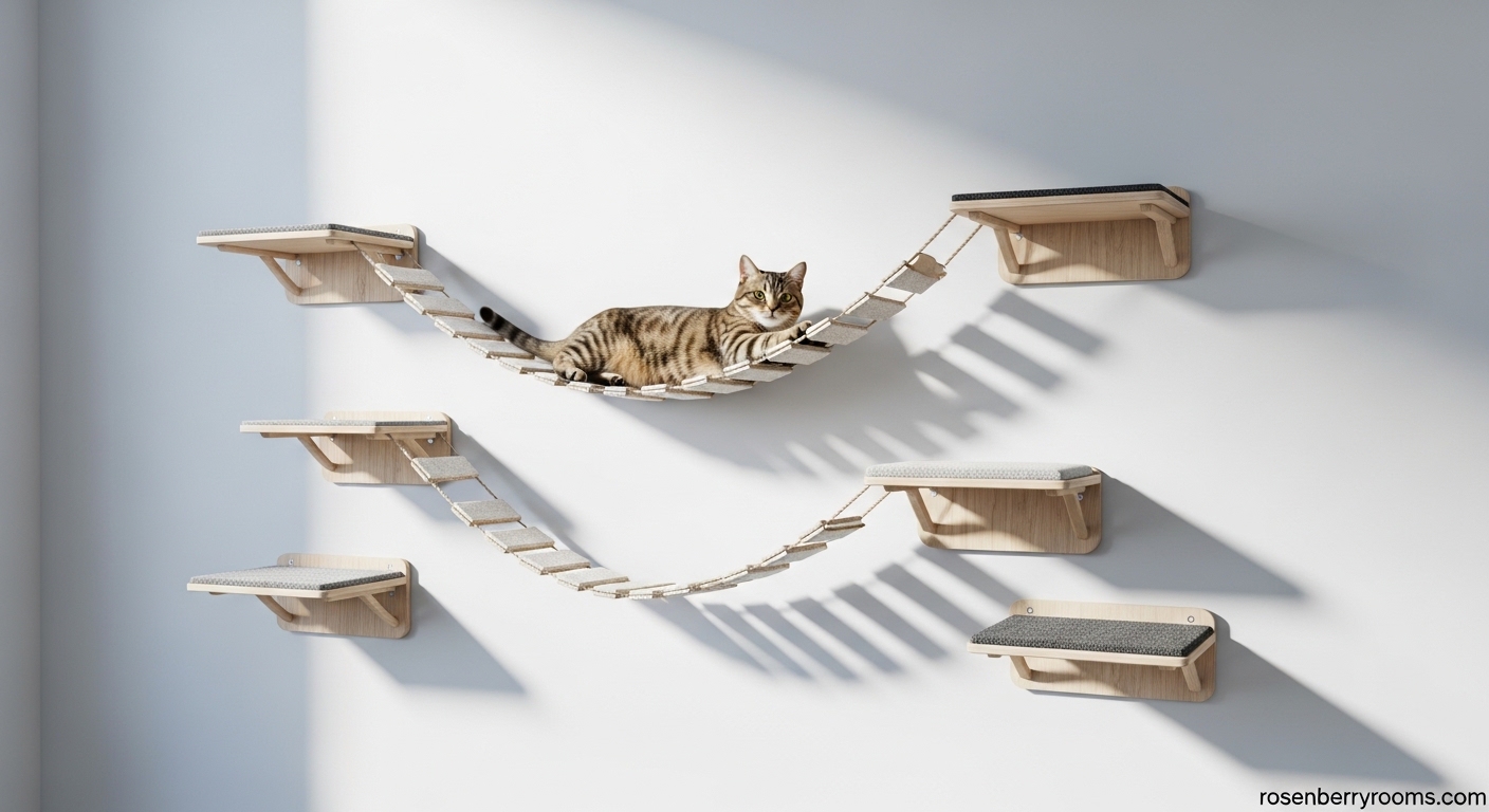 Best Wall-Mounted Cat Climbing Shelves and Bridges