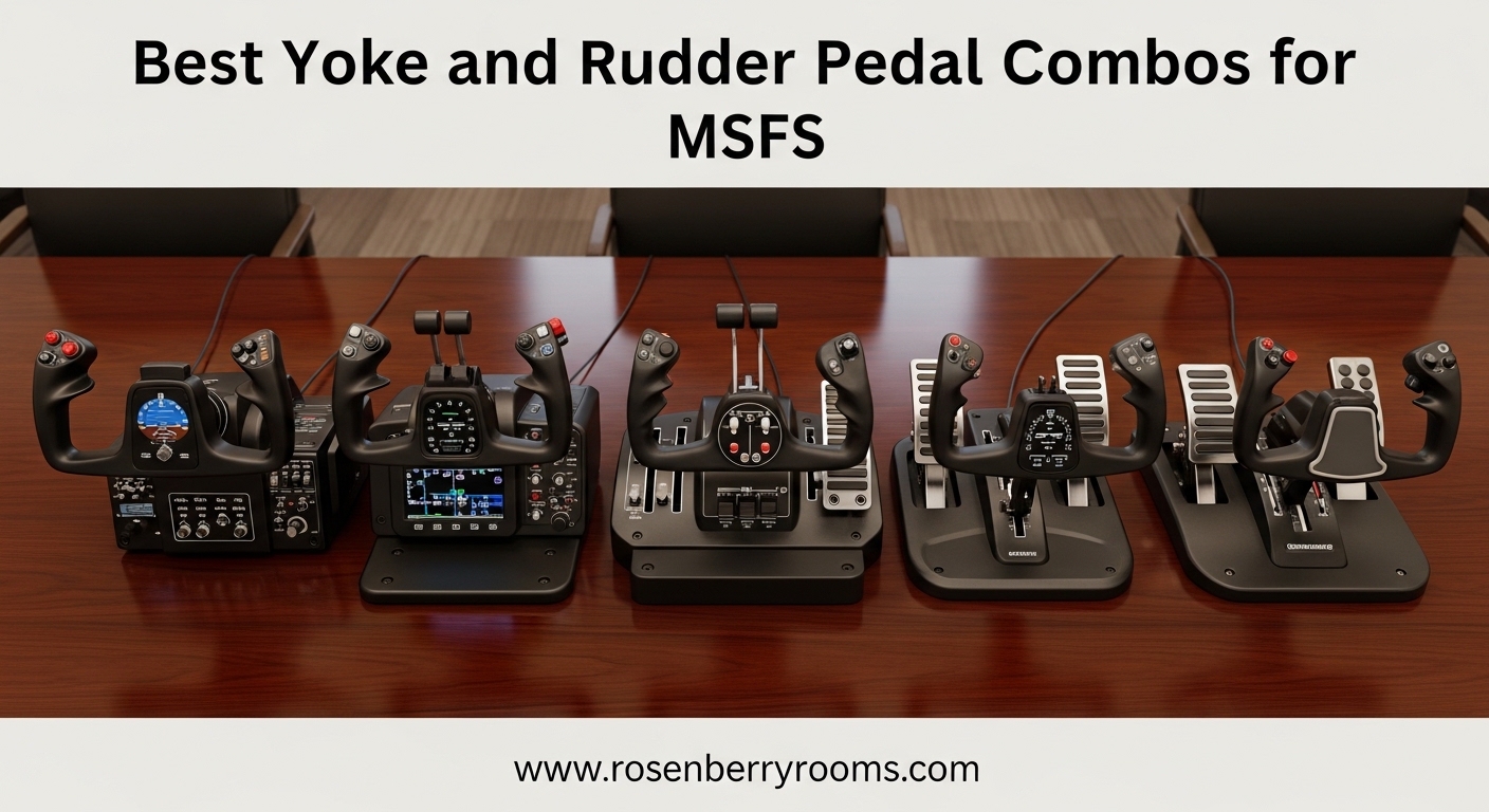 Best Yoke and Rudder Pedal Combos for MSFS