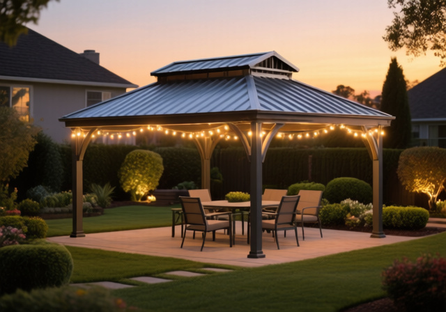 Best Luxury Gazebos with Integrated Lighting and Speakers